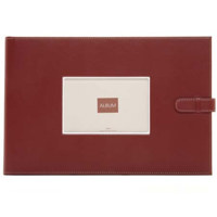 Swing Piping Bound Photo Album, holds 192 4" x 6" Photos 4-up, Black.