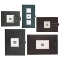 Swing Piping Bound Photo Album, holds 36 4" x 6" Photos 1-up, Fern Green.
