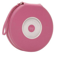 Swing Solo CD Case Holds 20 CDs  Two CDs Back to Back in Archival Plastic Sleeves with Soft Poly Divider  Rose.