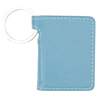 Swing Key Chain Plastic 2" x 3" Photo Holder, Sport Red / White