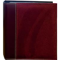 

Pioneer Photo Album Suede Series Bound Photo Album, Random Solid Color Soft Suede Covers, Holds 208 4x6" Photos, 2 Per Page, Color: Burgundy.