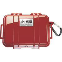 Pelican 1020 Watertight Hard Micro Case with Rubber Liner - Clear / Blue