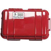 Pelican 1050 Watertight Hard Micro Case with Rubber Liner - Clear / Yellow