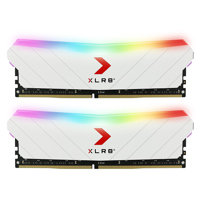 

PNY Technologies XLR8 Gaming 16GB (2x8GB) EPIC-X RGB 3600MHz Desktop Memory Kit, White Edition