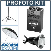 Profoto MultiSpot Directional 1200 watt second Flash Head with 300 watt Modeling Light for use with Acute D4 Pro Generators 100733 501 215