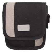 VidPro CL-1 Small Point & Shoot Film & Digital Camera Case, Black / Beige, 3.6 x 2.5 x 1".
