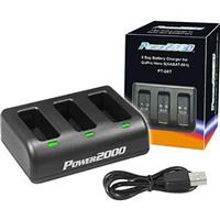 

Power2000 PT-G5T 3 Bay USB Battery Charger for GoPro Hero5 (AABAT-001)