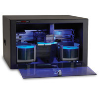 Primera Bravo XRP Disc Publisher 100 Disc Capacity CD R Up to 40x DVDR Up to 16x Two DVDRCD R Drives Up to 4800 dpi Euro Style Plug