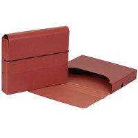 Resource International 2" Basic Letter Portfolio, Nutmeg, 9.5" x 12" x 2", #7230411