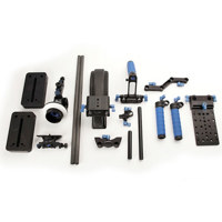 Redrock Micro Universal Shouldermount Bundle Kit for HDSLR and Video Cameras with 18in Carbon Fiber Rod Pair