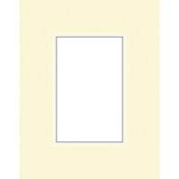 Savage ProMatte, Double 16" x 20" Photo Mat with 11" x 14" Opening, Bevel Cut, Acid Free, Dual Colors: Ivory / Cuervo