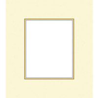 Savage ProMatte, Double 5" x 7" Photo Mat with 3.5" x 5" Opening, Bevel Cut, Acid Free, Dual Colors: Ivory / Cypress Green