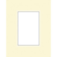 Savage ProMatte, Double 5" x 7" Photo Mat with 3.5" x 5" Opening, Bevel Cut, Acid Free, Dual Colors: Ivory / Cuervo