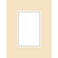 Savage ProMatte, Double 5" x 7" Photo Mat with 3.5" x 5" Opening, Bevel Cut, Acid Free, Dual Colors: Polar White / Polar White