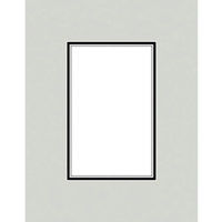 Savage ProMatte, Double 8" x 10" Photo Mat with 4" x 6" Opening, Bevel Cut, Acid Free, Dual Colors: Matte Black / Matte Black