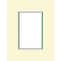 Savage ProMatte, Double 8" x 10" Photo Mat with 4" x 6" Opening, Bevel Cut, Acid Free, Dual Colors: Polar White / Satin Off White