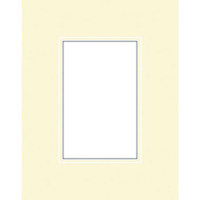 Savage ProMatte, Double 8" x 10" Photo Mat with 5" x 7" Opening, Bevel Cut, Acid Free, Dual Colors: Ivory / Cuervo