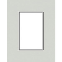 Savage ProMatte, Double 8" x 10" Photo Mat with 5" x 7" Opening, Bevel Cut, Acid Free, Dual Colors: Matte Black / Matte Black