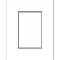Savage ProMatte, Double 8" x 10" Photo Mat with 5" x 7" Opening, Bevel Cut, Acid Free, Dual Colors: Polar White / Matte Black