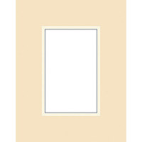 Savage ProMatte, Double 8" x 10" Photo Mat with 5" x 7" Opening, Bevel Cut, Acid Free, Dual Colors: Polar White / Satin Off White