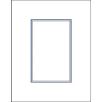 Savage ProMatte, Double 11" x 14" Photo Mat with 8" x 10" Opening, Bevel Cut, Acid Free, Dual Colors: Polar White / Matte Black
