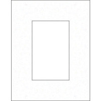Savage ProMatte, Single 8" x 10" Photo Mat with 4" x 6" Opening, Bevel Cut, Acid Free, Single Color: Pebbled Black