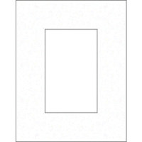 Savage ProMatte, Single 8" x 10" Photo Mat with 5" x 7" Opening, Bevel Cut, Acid Free, Single Color: Oxford Gray