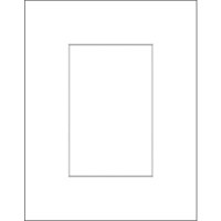 Savage ProMatte, Single 8" x 10" Photo Mat with 5" x 7" Opening, Bevel Cut, Acid Free, Single Color: Pebbled White