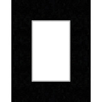 Savage ProMatte, Single 11" x 14" Photo Mat with 8" x 10" Opening, Bevel Cut, Acid Free, Single Color: Oxford Gray
