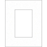Savage ProMatte, Single 12" x 16" Photo Mat with 8" x 12" Opening, Bevel Cut, Acid Free, Single Color: Oxford Gray