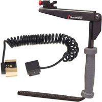 Photogenic 10' Air Cushioned, Heavy Duty Lightstand with 5/8" Mounting Stud, 4 Section with 3 Risers, Chrome.