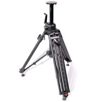 Vinten V3AS CP2F Vision 3AS Pan and Tilt Fluid Head with Two Stage Carbon Fiber Tripod Floor Spreader Soft Case Supports 11 lbs Black
