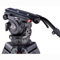 Cartoni D604 Delta Carbon Fiber Tripod System with D600 Delta Head L503 1 Stage Tripod Mid Level Spreader Supports 48 lbs Maximum Height 61