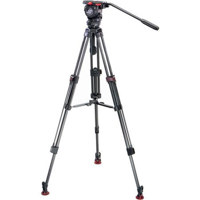 Sachtler 0450 FSB 6 T SL MCF Tripod System with Fluid Head Mid Level Spreader Supports 132 lbs