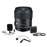 

Sigma 35mm f/1.4 DG HSM ART Lens for Sigma Cameras, USA Warranty - Bundle - with Pro Optic 67mm Filter Kit (Ultra Violet, Circular Polarizer, Neutral Density 2), Flashpoint Lens Cap Leash, and Adorama Cleaning Kit for Optics & Cameras