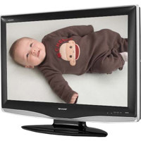 Sharp LC 26D42UW AQUOS 26 HDTV LCD TV with 169 Aspect Ratio  1366 x 768 WXGA Resolution  NTSC   ATSC   QAM Tuners