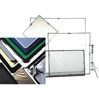 Scrim Jim Large 1/2 Stop White Net Fabric, 72" x 72"