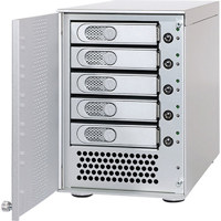 Sonnet 75TB Fusion D500P 5 Drive SATA Storage Hard Drive Array System with Port Multiplier Locking eSATA Cable