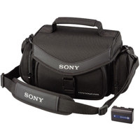 Sony Handycam Camcorders Accessory Kit with NPFH50 Battery, LCS-KHD Case, and DVM60PRL Mini-DV Cassette