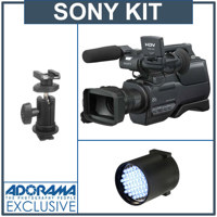Sony HVR HD1000U Digital HDV 1080 High Definition Handycam Camcorder Bundle with Switronix TL 50 30w Dimmerable DC Powered LED Light Bescor SA 1 Universal Swivel Shoe Mount Adaptor