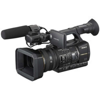 Sony HVR Z5U HDV High Definition Handheld Professional Camcorder Bundle with Switronix TL 50 30w Dimmerable DC Powered LED Light Bescor SA 1 Universal Swivel Shoe Mount Adaptor