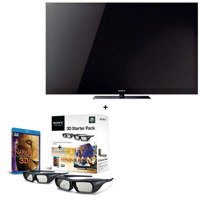 Sony KDL55NX720 55 inch 1080p 3D LED HDTV 16 9 Aspect Ratio 120Hz LCD Sync Rate Built in Wi Fi LightSensor Technology Black Bundle Sony Narnia 3D Starter Kit