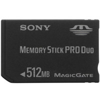Sony 1 GB Memory Stick Pro Duo Memory Card with Adapter.