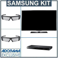 Samsung UN46D6400 46 inch 1080p LED 3D HDTV Bundle with Two Samsung SSG 3100GB 3D Battery Operated Active Glasses Samsung BD D5500 Blu ray Disc Player