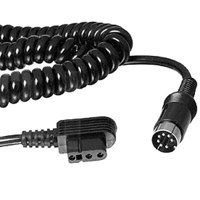 Sunpak 3 Pin Coiled Connector Cord for Sunpak 544, 555, 622 Super