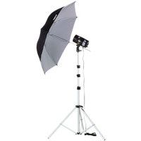 Smith Victor FL150 Monolight Lighting Kit with One 100 watt second Flash  Light Stand &amp Umbrella.