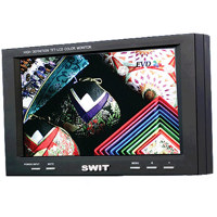 SWIT S 1080BC 8 High Resolution Color LCD Monitor with 16 94 3 Aspect Ratio Composite InOut S Video YUV In and Canon BP 900 Series Battery Mount