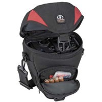 Tamrac Adventure Series Zoom Bag 4, Holster Style Bag for Film or Digital SLRs with 3&frac12;" Lens Attached, Grey / Black.
