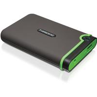 

Transcend 500GB Storejet 25M3 USB 3.1 Shock Resistant Portable External Hard Drive, Iron Gray