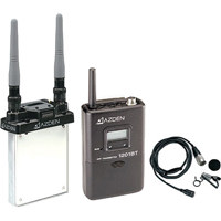 Azden 1200VMS UHF Body Pack System with Anton Bauer Mount Receiver Belt Pack Transmitter ECM 44H Lavaliere Microphone